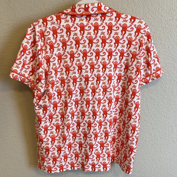 ROLLER RABBIT MONKEY PAJAMA TOP ONLY M - Picture 4 of 4